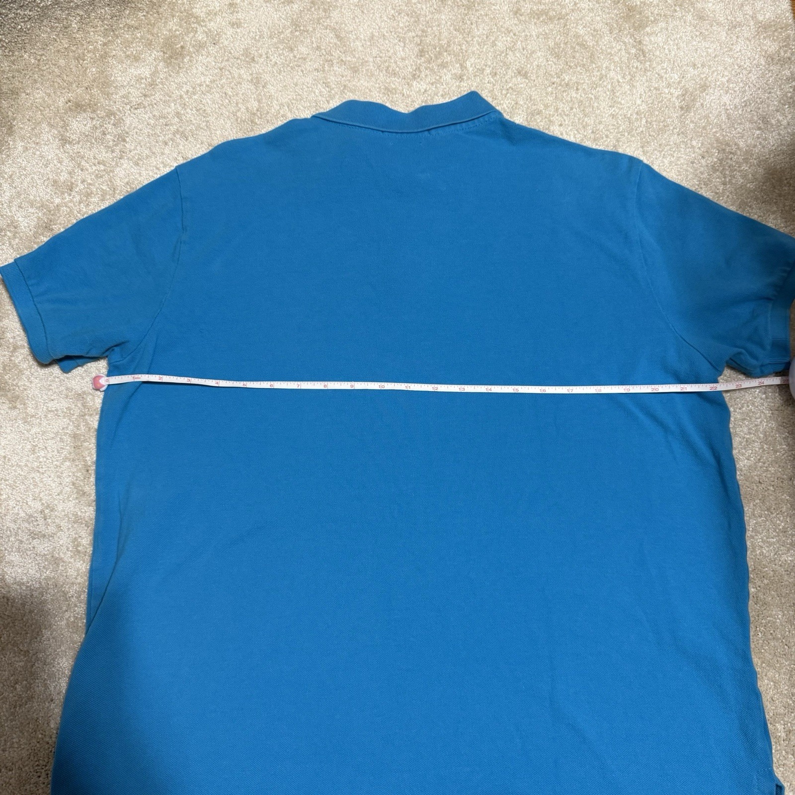 Polo Ralph Lauren uomo polo manica corta taglia XL blu ceruleo rosso pony