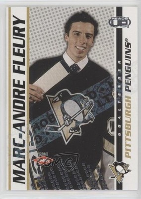 2003-04 Pacific Heads Up Hobby LTD 9/250 Marc-Andre Fleury #130 Rookie RC 3h1