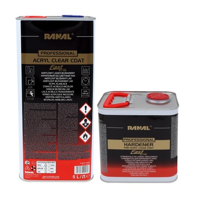SET Ranal 30808+30809 Klarlack 2:1 HS FAST Professional inkl. Härter HS FAST Pro