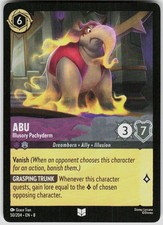 Abu Illusory Pachyderm 50/204 Reign of Jafar Disney Lorcana