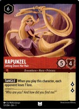 Rapunzel - Letting Down Her Hair 121/204 Uncommon The First Chapter Lorcana NM