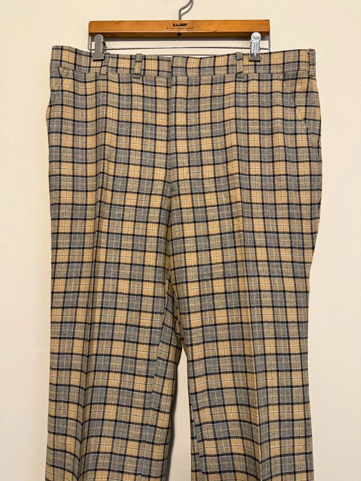 De colección 🔥 Pantalón Mark Shale Hombres 40x27 Tweed Lana Ventana Cuadros Pantalones Foto 2 de 4