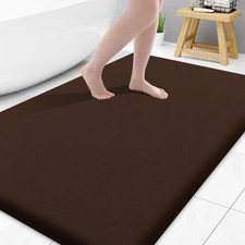Smiry 40x32 Memory Foam Bath Mat, Extra Soft Absorbent Non-Slip Bathroom Rug