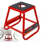 Red Dirt Bike Stand 880Lbs Universal Anti Slip Detachable Steel Lift Pit Bike