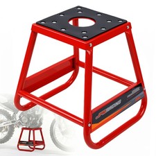 Red Dirt Bike Stand 880lbs Universal Anti Slip Detachable Steel Lift Pit Bike Red Dirt Bike Stand 880lbs Universal Anti Slip Detachable Steel Lift Pit Bike