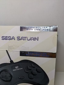 Sega Saturn Retro-Bit Official Controller Black USB For PC, Mac, Steam, Switch