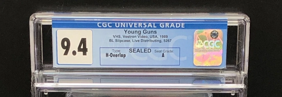Young Guns (1988) - 1989 VHS First Print - CGC 9.4 - SEALED Grade A 5267 - Image 3 of 4