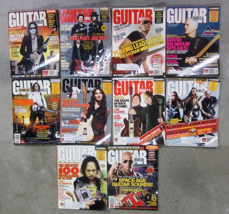 Guitar World Backissues 2006 (10 issues), - Hammett, Tool, Satch, Page, Gilmour