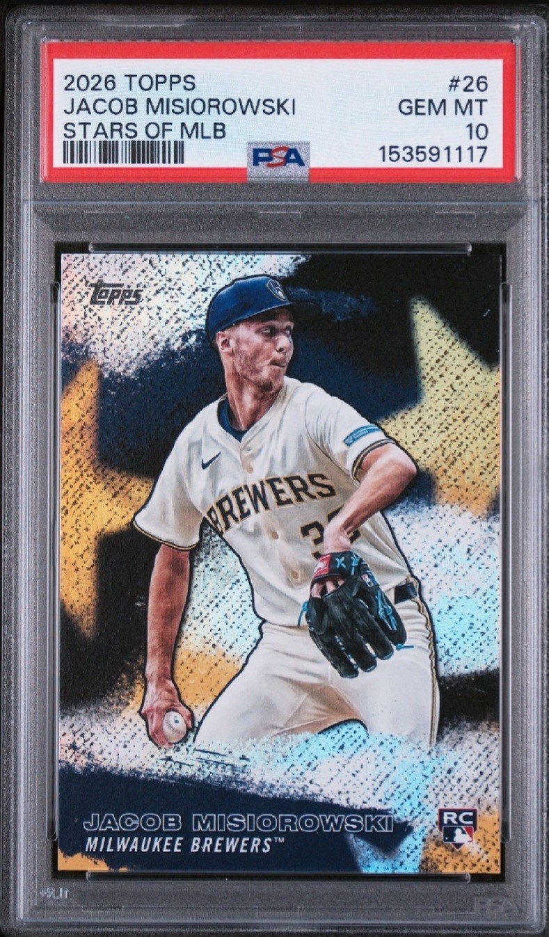 2026 Topps Series 1 - Stars of Mlb Jacob Misiorowski #SMLB-26 (RC) PSA 10