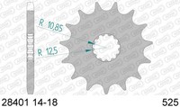 Ritzel Gummi 16-ZäHne 525-Teilung FüR Kawasaki ZR-7 750 F Bj. 1999-2004