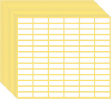 1260 Pcs Matte White Labels Stickers Small Blank Labels Removable Sticky Pric...