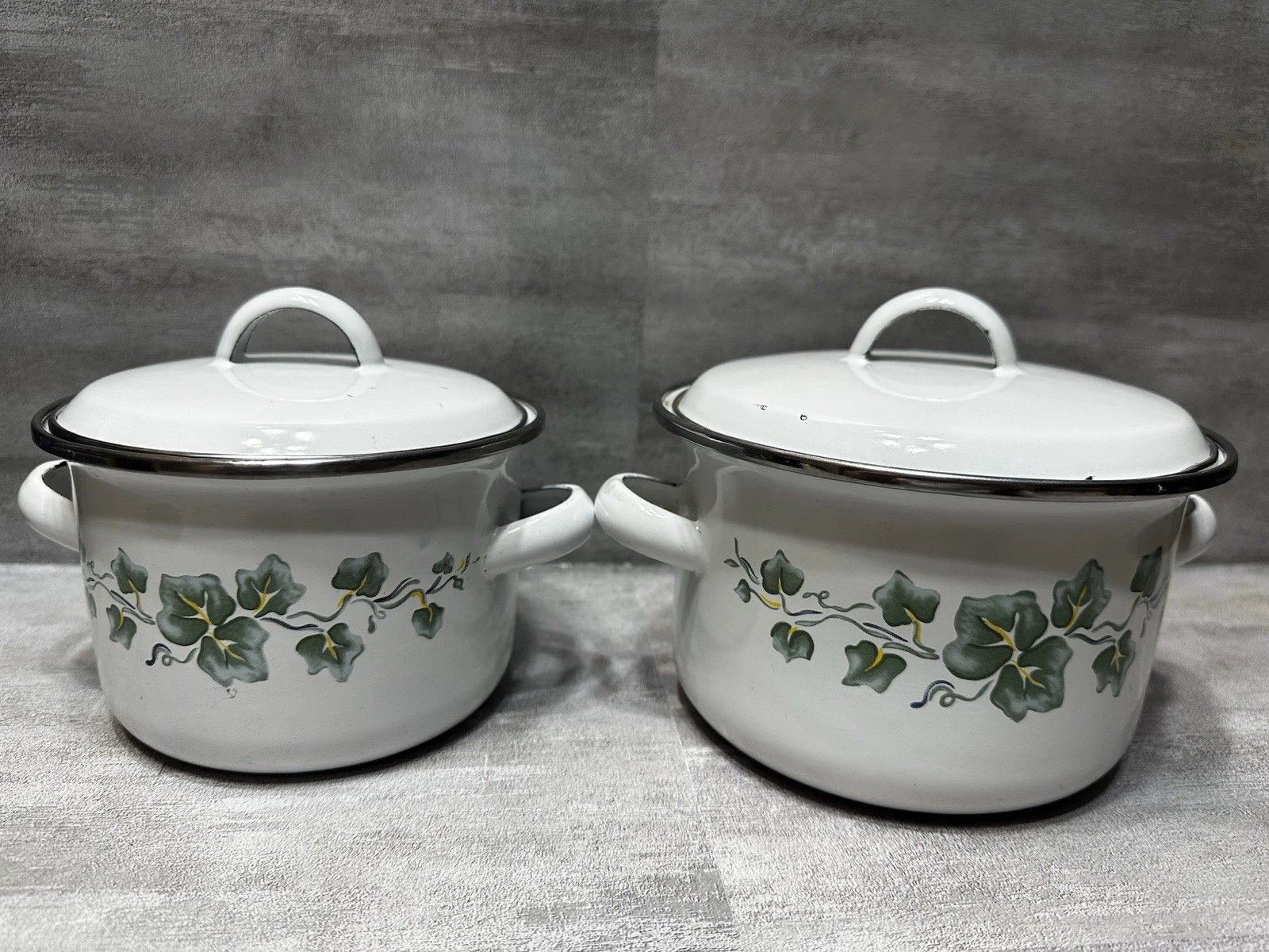 Corelle Callaway Ivy Vintage 2 Pot Set Mini Stockpots