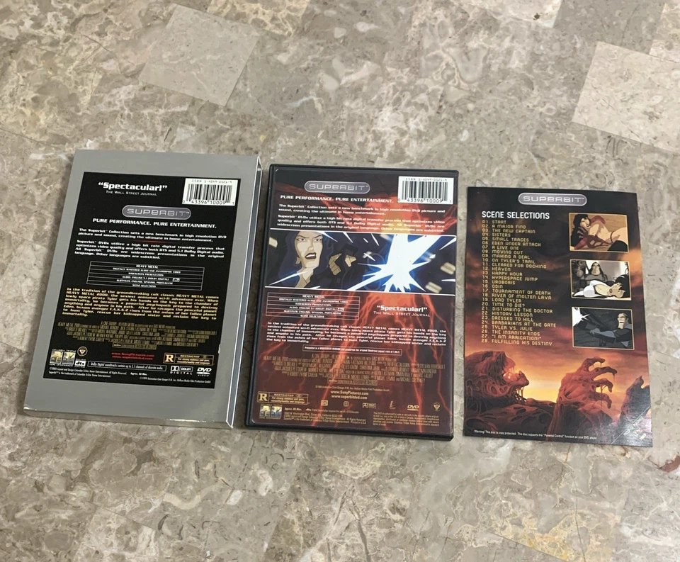 Heavy Metal 2000 Superbit DVD Animated Fantasy Classic w/ Inserts Billy Idol - Image 2 of 4