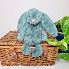 Jellycat Small Forest Bunny Rabbit - Small Dark Green Rabbit Beanie Plush 8"