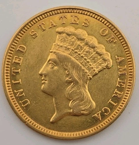 1856-P Three Dollar Gold — photo from the most recent tracked eBay sale