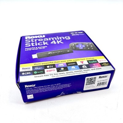 Roku Streaming Stick 4K Streaming Device 4K/HDR/Dolby Vision with Voice Remote