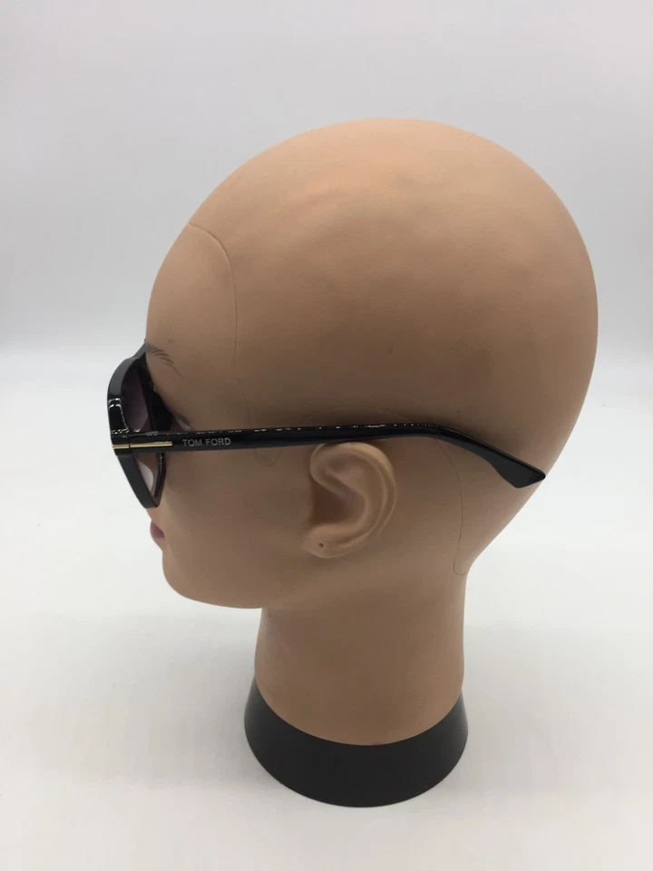 Tom Ford Full Rim Black Frame Trendy Sunglasses 54-19-143 Grey Lenses - Image 4 of 4