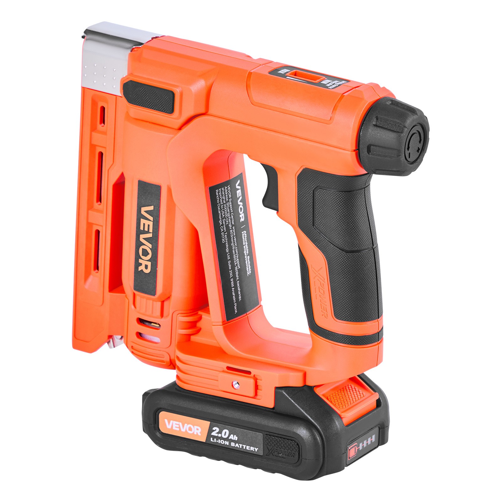 VEVOR Cordless Brad Nailer 2-in-1 Nail Gun Staple Gun 18 Gauge with Battery