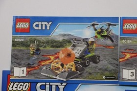 LEGO&reg; City 60124 Volcano Exploration Base Instruction Manuals Only!