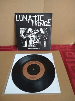 Lunatic Fringe Who's in Control EP  7'' Vinyl  UK82 Punk  1982 Resurrection 1