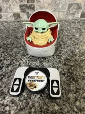 Star Wars Mandalorian Baby Yoda 9" Grogu RC Hover Vehicle & Hover Remote