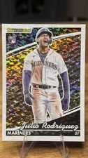 2022 Topps Update Series Black Gold Julio Rodriguez Rookie Mariners #BG-12 Card