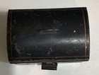 Antique Tin Miniature Doll Child 19th Century Painted Cash Document Box Toleware — photo 8