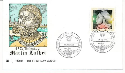 D149836 450th Death Anniversary Martin Luther FDC Germany