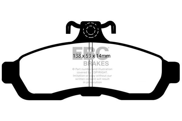 EBC DP21502 BRAKE PAD SET DISC BRAKE Front
