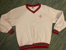 Vintage Boston College Sweatshirt Mens XL White 90s Retro Ringer Made In USA
