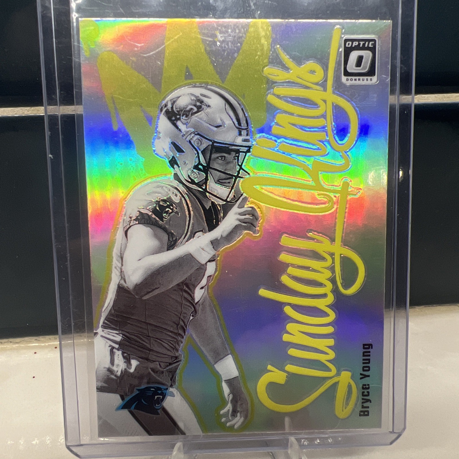 Bryce Young 2024 Panini Donruss Optic Sunday Kings Case Hit! Prizm SSP Panthers