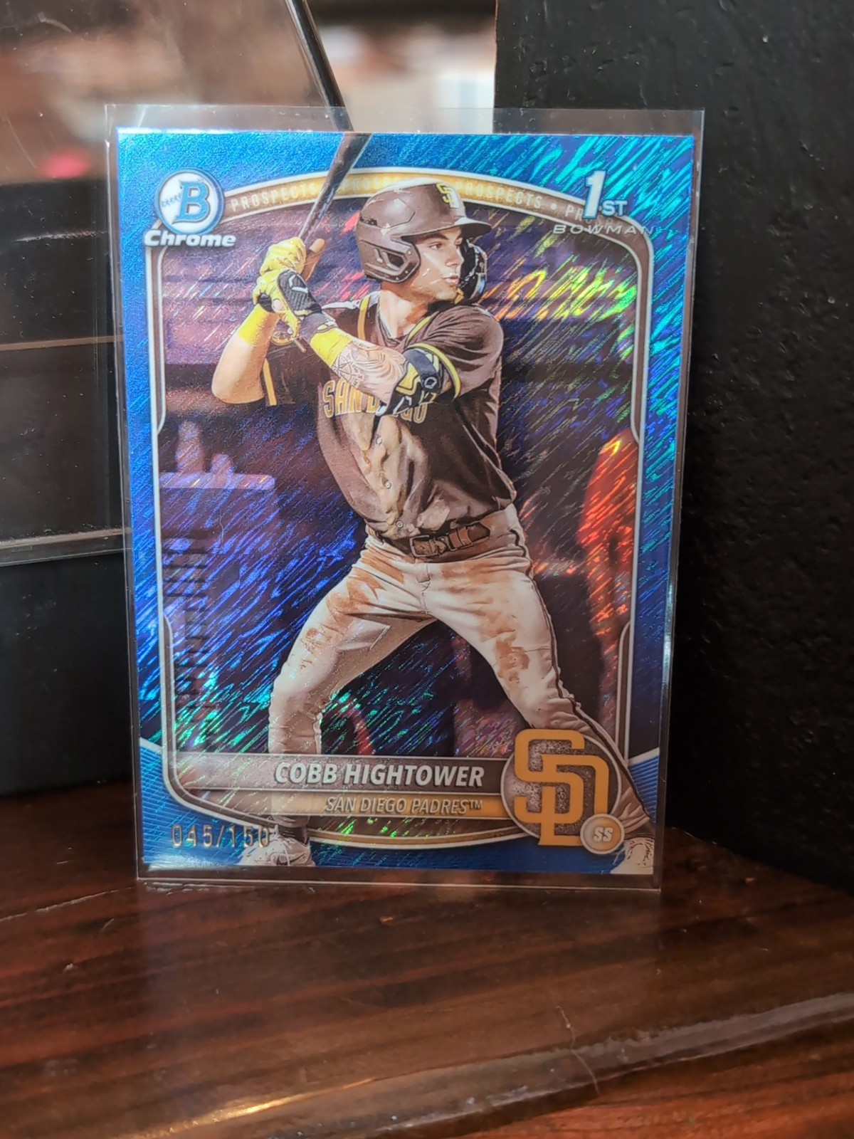 2025 Bowman Chrome 1st - Cobb Hightower #BCP-104 Blue Shimmer /150