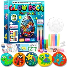 Rock Painting Kit for Kids Ages 6-12, Arts and Crafts Kit, Kids Craft Paint K...