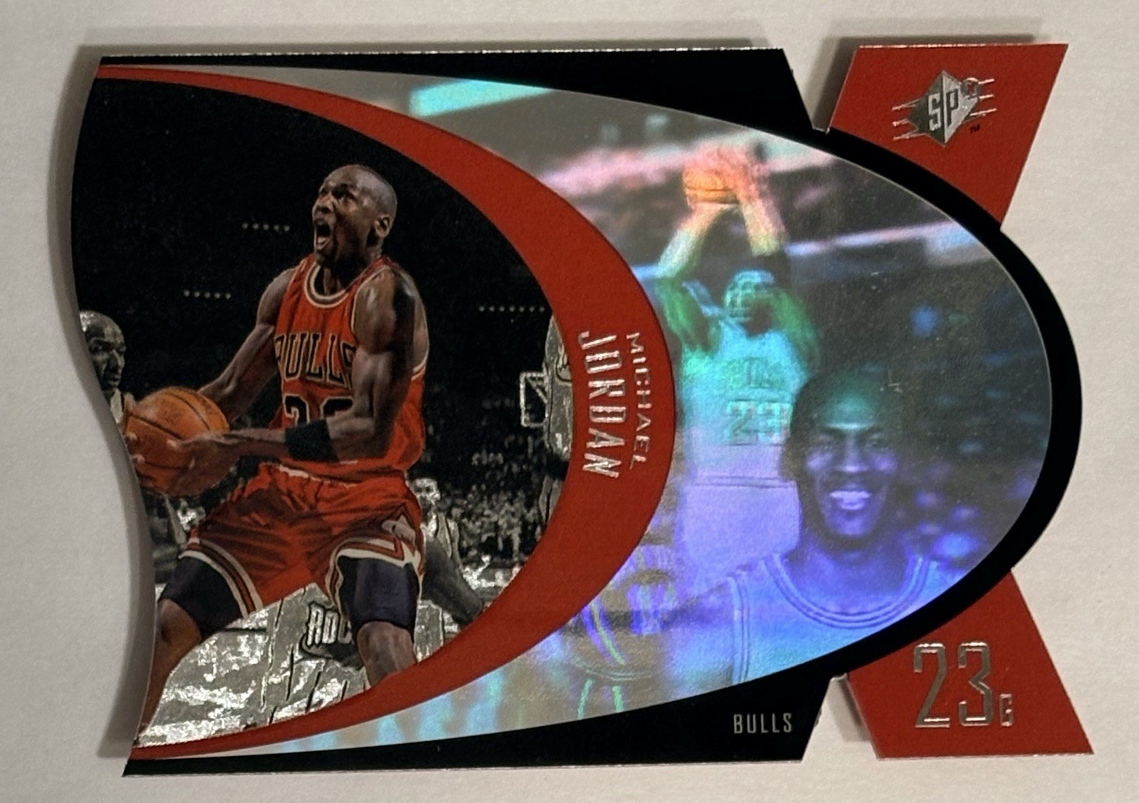 ⭐️Michael Jordan #SPX5 - 1997 Upper Deck SPx Die-Cut Holo Chicago Bulls