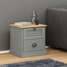 Bedside Cabinet Grey