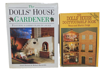 2 books  Dolls' House Garden Making & Building Miniature Rooms Doll Houses House