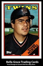 1988 Topps Tom Nieto #317 Minnesota Twins MLB Baseball 