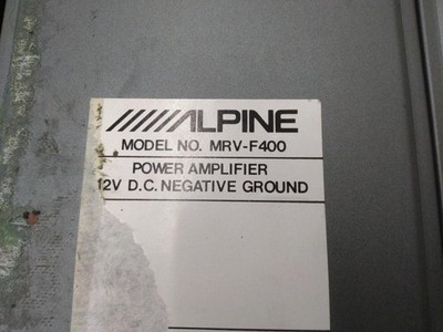 Alpine MRV-F400 V12 4 Channel Car Amplifier 80W x4 160W x2 JDM