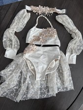 Custom White/cream Child Lyrical Costume child Small