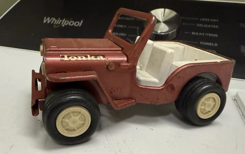 Vintage 1960s Mini Tonka Toys Bronze Brown Jeep Beach Buggy