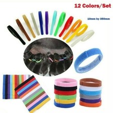 12 Whelping ID Collars Newborn Puppy  Kitten Identification Bands Breeder Nylon