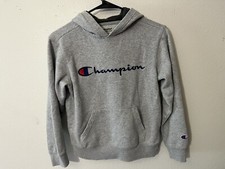champion Gray Hoodie Youth Medium Logo