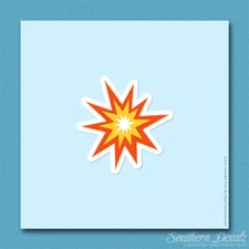 Bang Pow Explosion Symbol - Vinyl Decal Sticker - c152 - 3.75" x 3.75"
