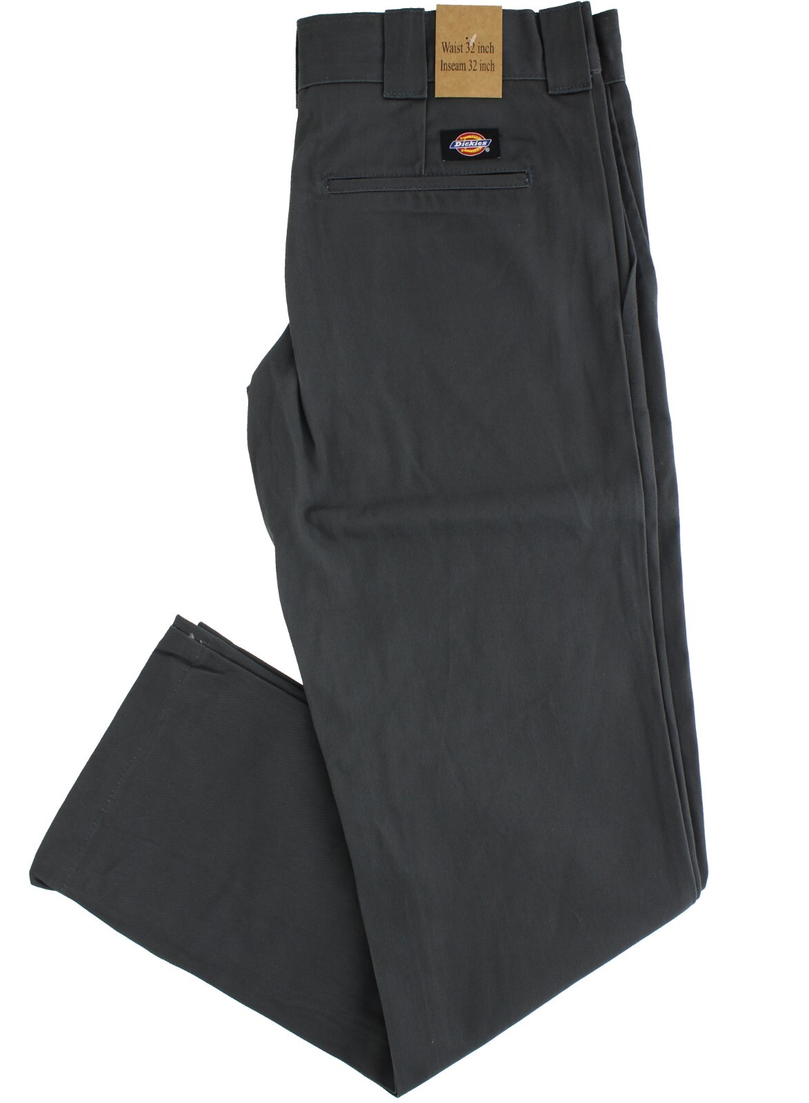 Dickies Men's Work Pants, FourPocket Slim Fit Straight Leg Polycotton