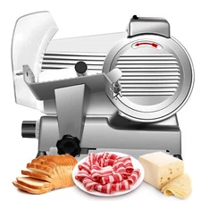 Zomagas 8.5" Commercial Blade Electric Meat Slicer Cheese Kitchen Food Cutter 
