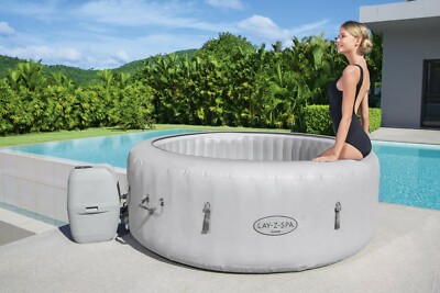 Bestway Lay-Z-Spa Paris Inflatable Hot Tub | 4-6 People | LED