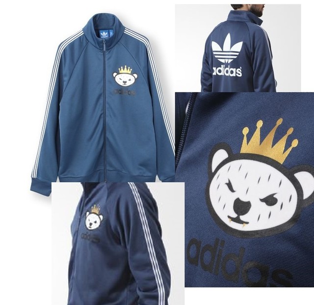 2016 adidas original X Nigo 25 Bear Full Zip Mock Sweatshirt track jacket boost | eBay
