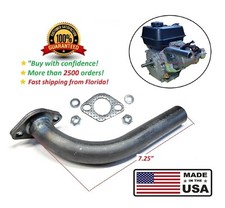 212cc Exhaust Pipe Header For Predator 212cc Honda GX160 GX200 Go Kart Mini Bike