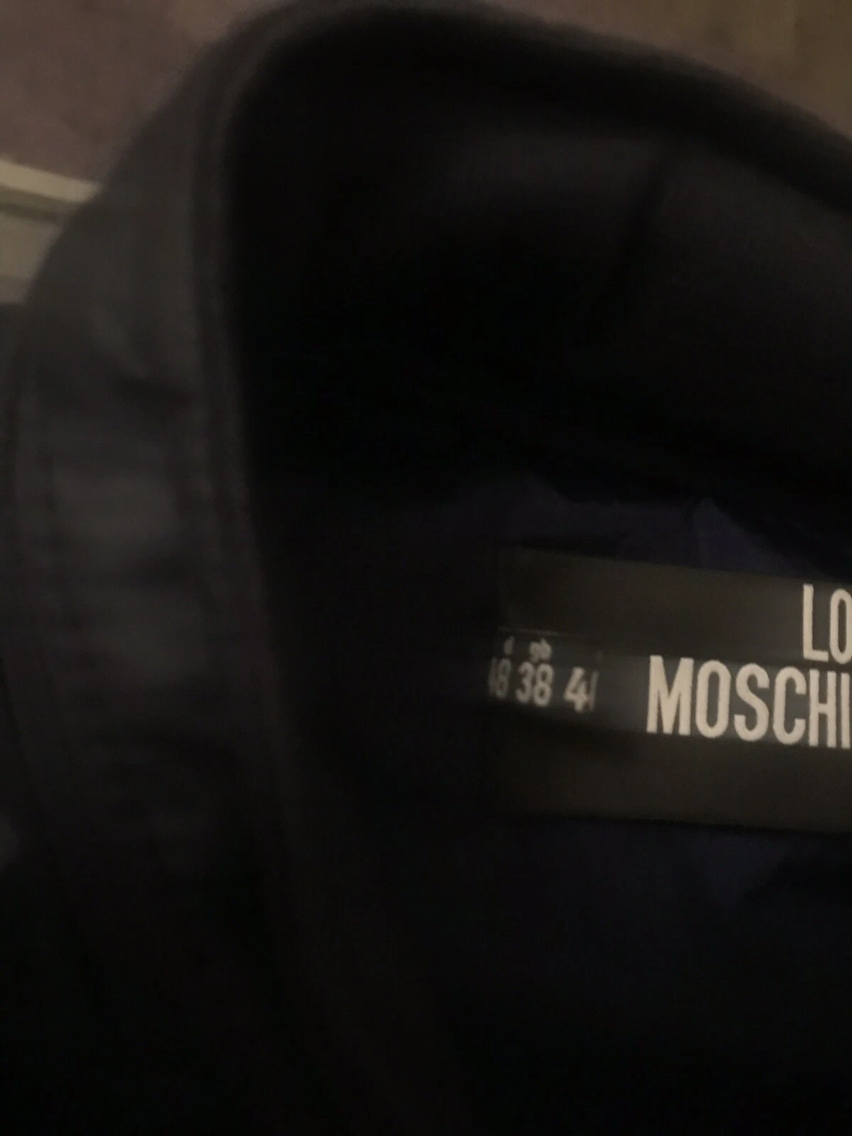 Prezzo consigliato £347!!! Giacca a vento Moschino leggera con zip e cappuccio nuova