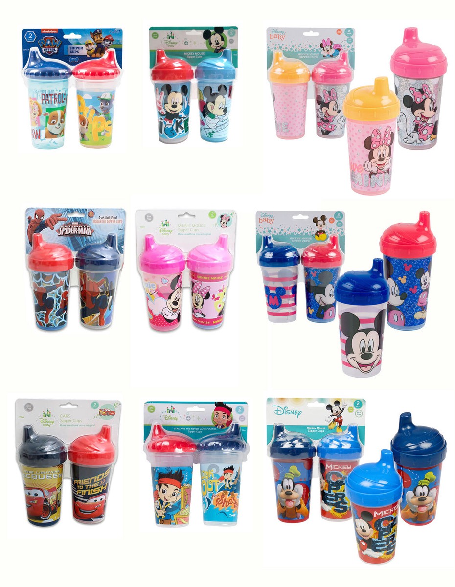 Pack Spill Proof Sippy Cup Set Sipper Tumbler Cup for Kids Toddler  Bottles